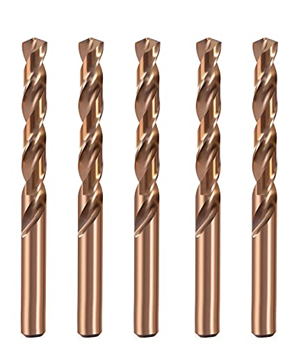 Premium M35 Cobalt Drill Bit Set - 5Pcs 21/64