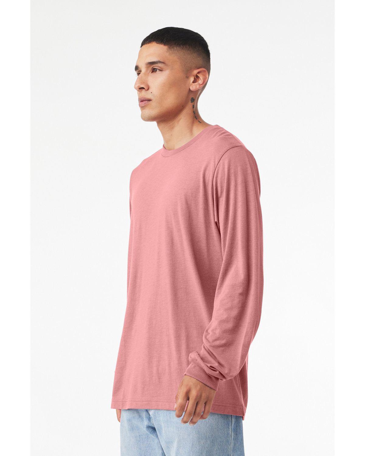 Bella + Canvas 3513 Unisex Triblend Long Sleeve T-Shirt | Soft Comfortable Crewneck Tee for Men & Women | Perfect for Casual Wear, Layering & Everyday Outfits
