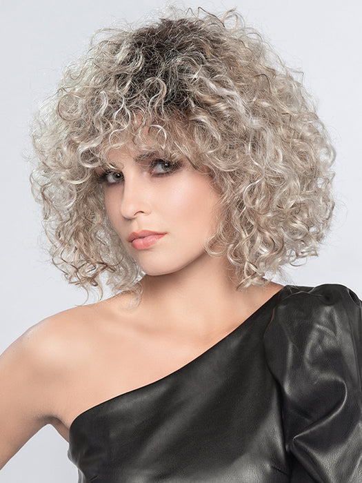 Perucci Synthetic Disco Wig for Women - Long Curly Party Wig for Costume, Halloween, Cosplay & Nightlife Events
