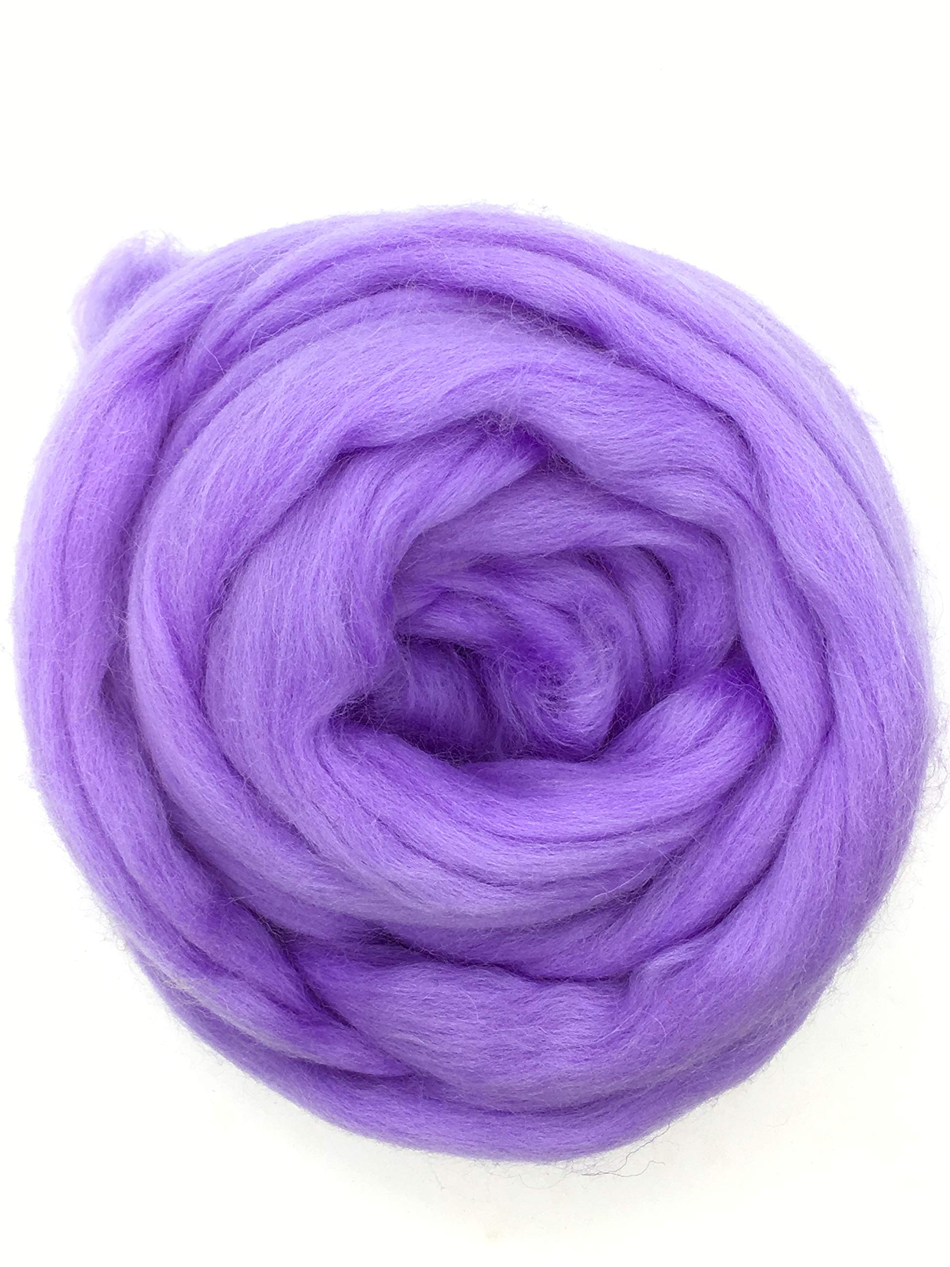 Periwinkle Merino Wool Roving Top - 4lb Soft Spinning & Felting Fiber for Weaving, Arm Knitting, Crafting | DIY Yarn Making, Needle Felting, Handmade Scarves & Home Decor Projects