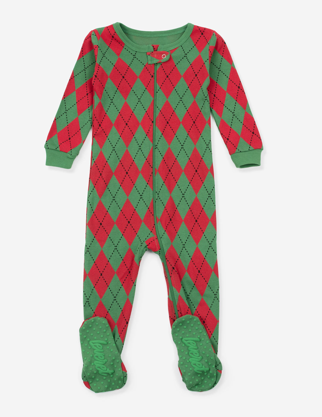 Baby Footed Argyle Print Pajamas - Soft Cotton Sleepwear for Infants & Toddlers - Perfect for Bedtime, Lounging & Photo Shoots