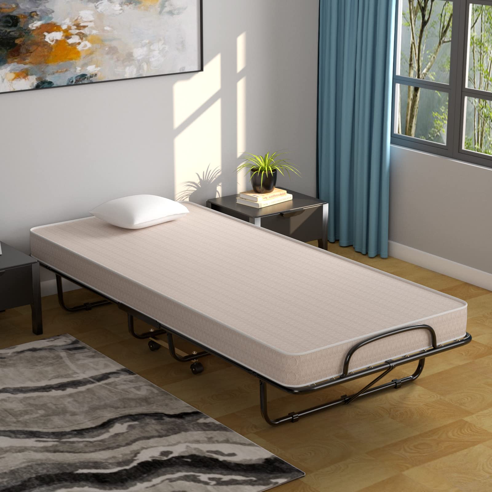 GOFLAME Folding Guest Bed with 4