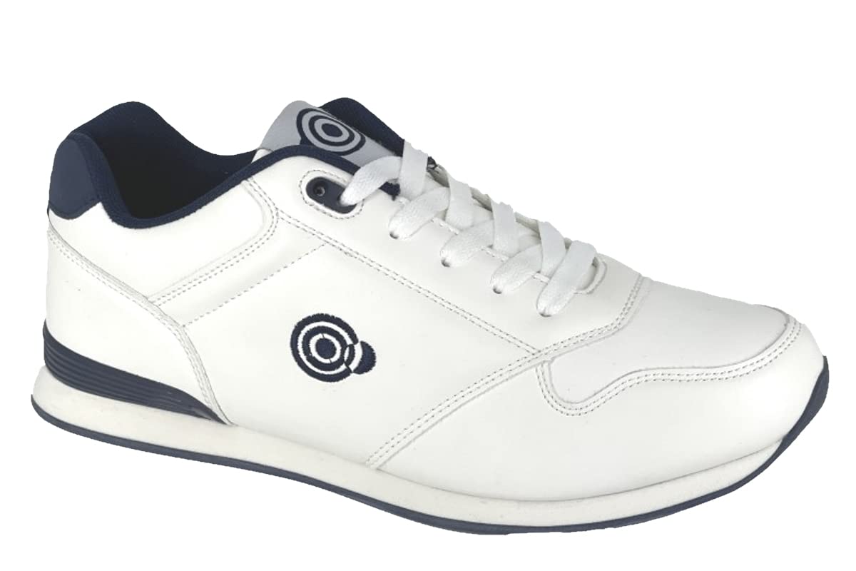 Dek Jack Men's Lace Up Trainer Bowling Shoes - Grey | Comfortable & Stylish for Casual Wear, Gym, and Bowling