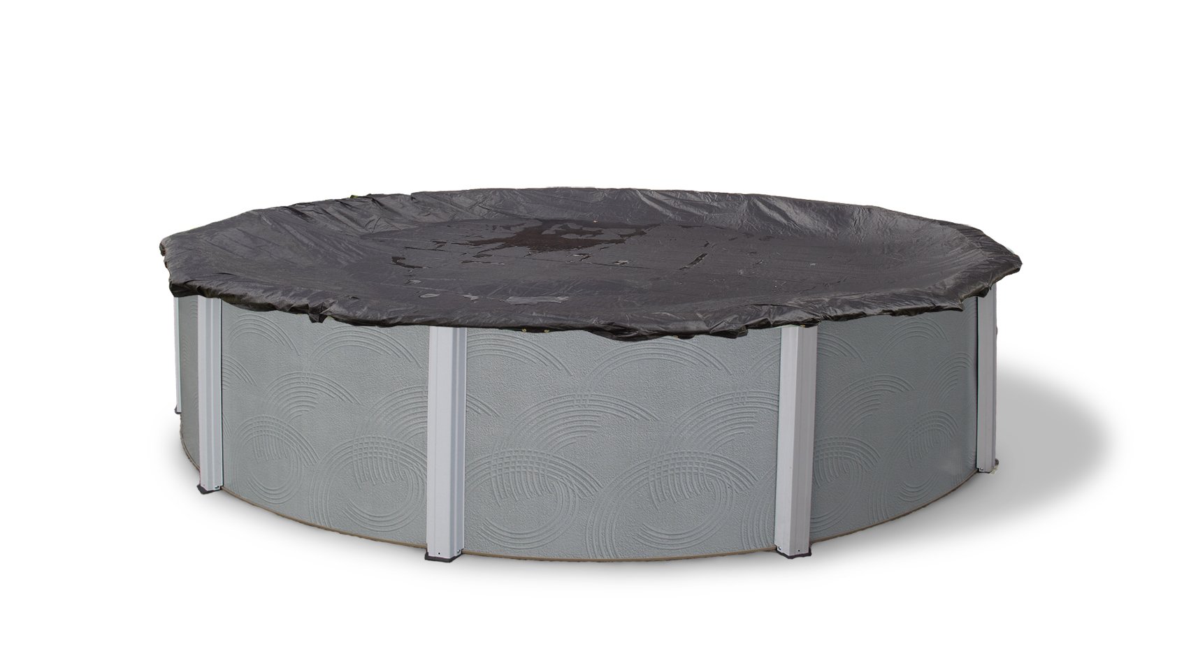 Blue Wave BWC608 Heavy-Duty Mesh Winter Cover for Above Ground Pools - 24-Foot Round, Black | All-Weather Protection for In-Ground & Above Ground Swimming Pools