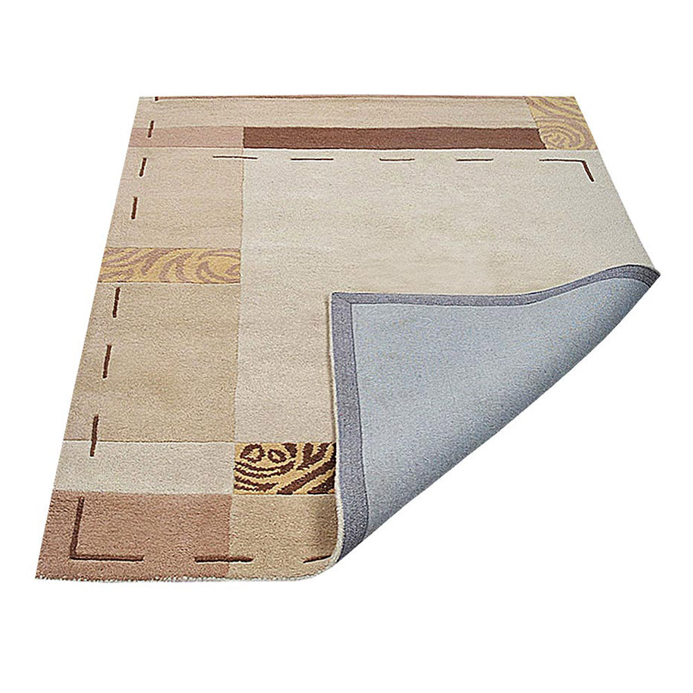 Premium Hand-Tufted Herringbone Wool Rug - Soft & Durable for Living Room, Bedroom, or Office Decor