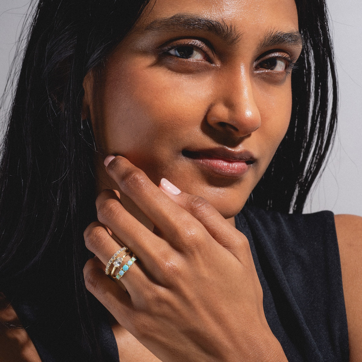 Stackable Women's Rings Set - Elegant Layered Rings for Stacking & Mixing - Perfect for Everyday Wear, Stacking Trends & Gift Giving