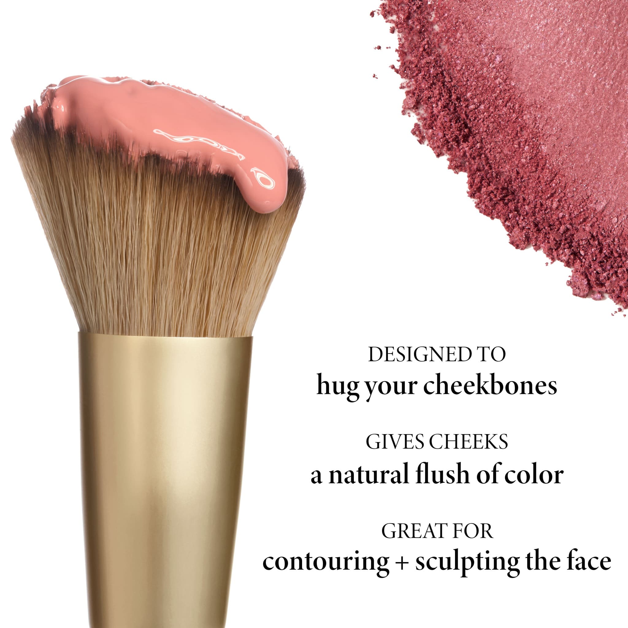 Angled Blush Brush - Soft Synthetic Makeup Brush for Contouring & Cheek Highlighting | Perfect for Everyday Makeup & Professional Use