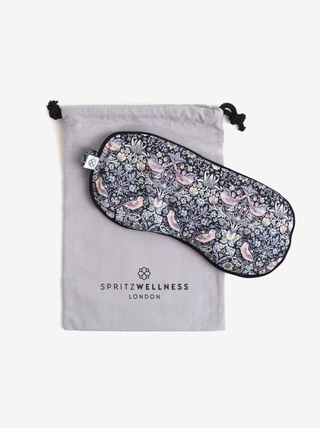 Spritz Wellness Liberty Print Aromatherapy Eye Mask for Sleep & Relaxation - Strawberry Thief Design - Perfect for Travel, Stress Relief & Self Care