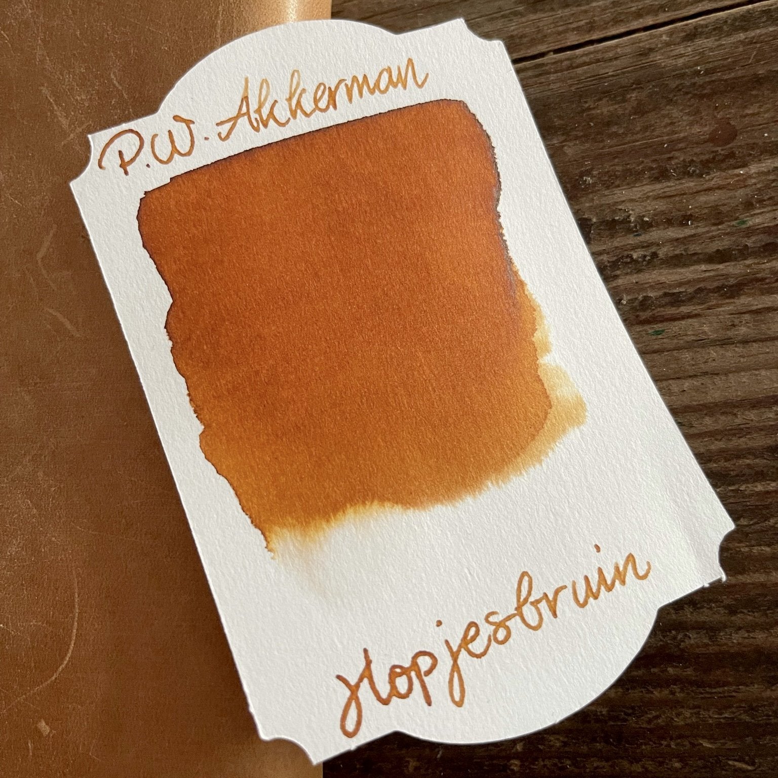 Akkerman Hopjesbruin Fountain Pen Ink - Premium Dutch Writing Ink for Calligraphy, Journaling & Lettering - Ideal for Vintage Pens & Artistic Writing