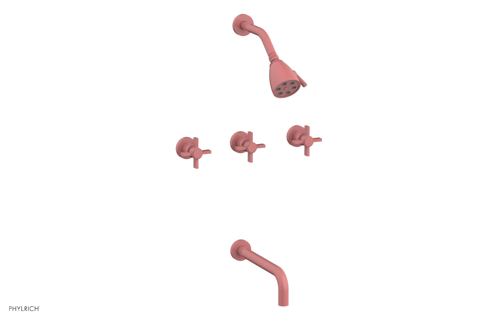 Premium 3-Handle Tub and Shower Faucet Set with 10