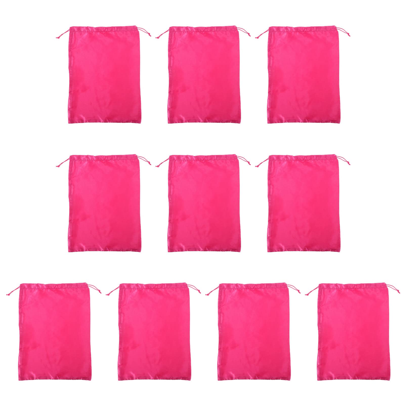 10 Pack Satin Wig Storage Bags with Drawstring - Breathable Hair Packaging Case for Synthetic & Human Hair Wigs - Ideal for Travel, Salon Use, Home Organization & Wig Protection - Perfect for Stylists, Cosplay & Daily Hair Care