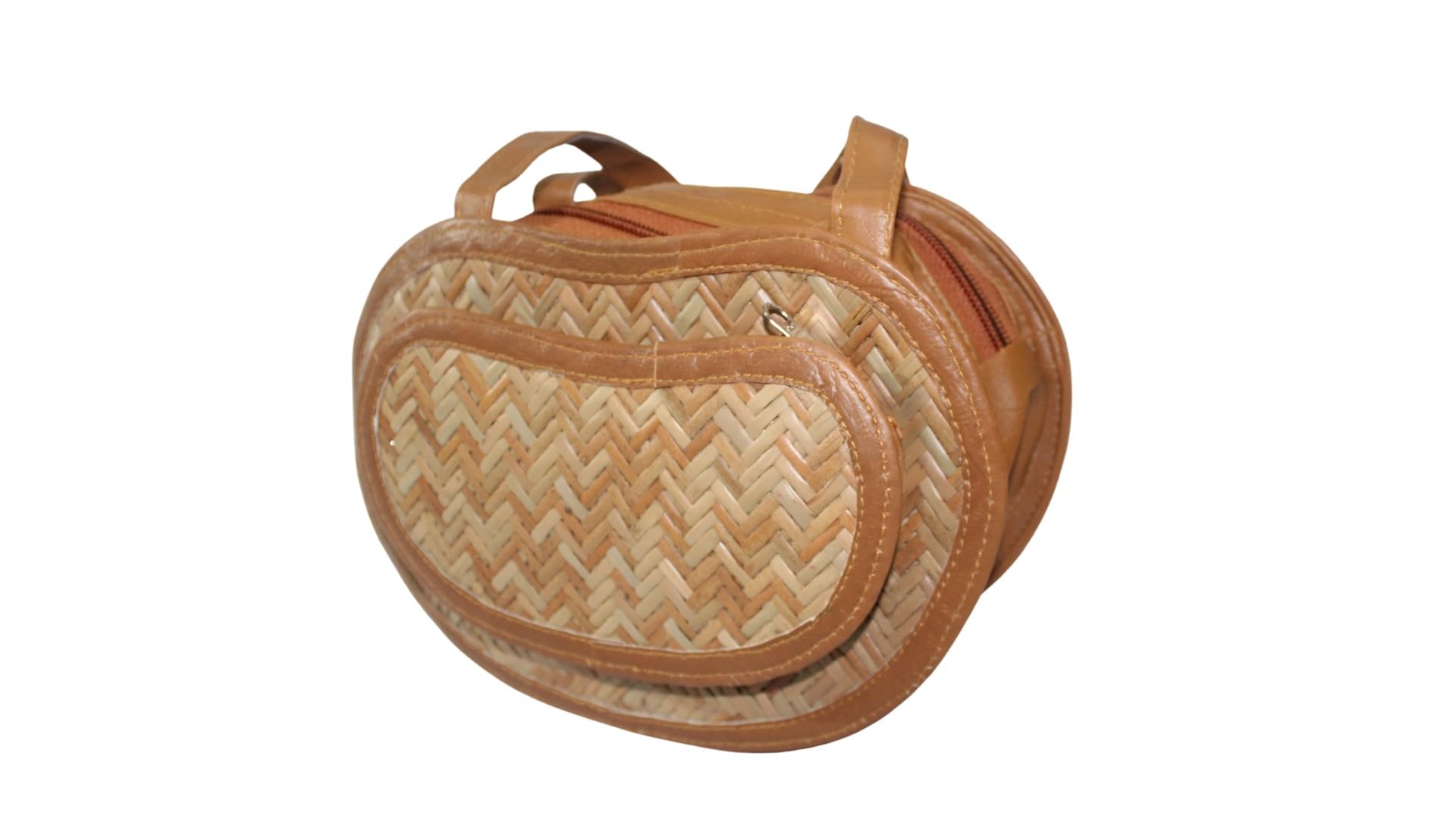 Handmade Shital Pati Handbag for Women - Eco-Friendly Woven Straw Purse - Perfect for Beach, Shopping & Casual Outings