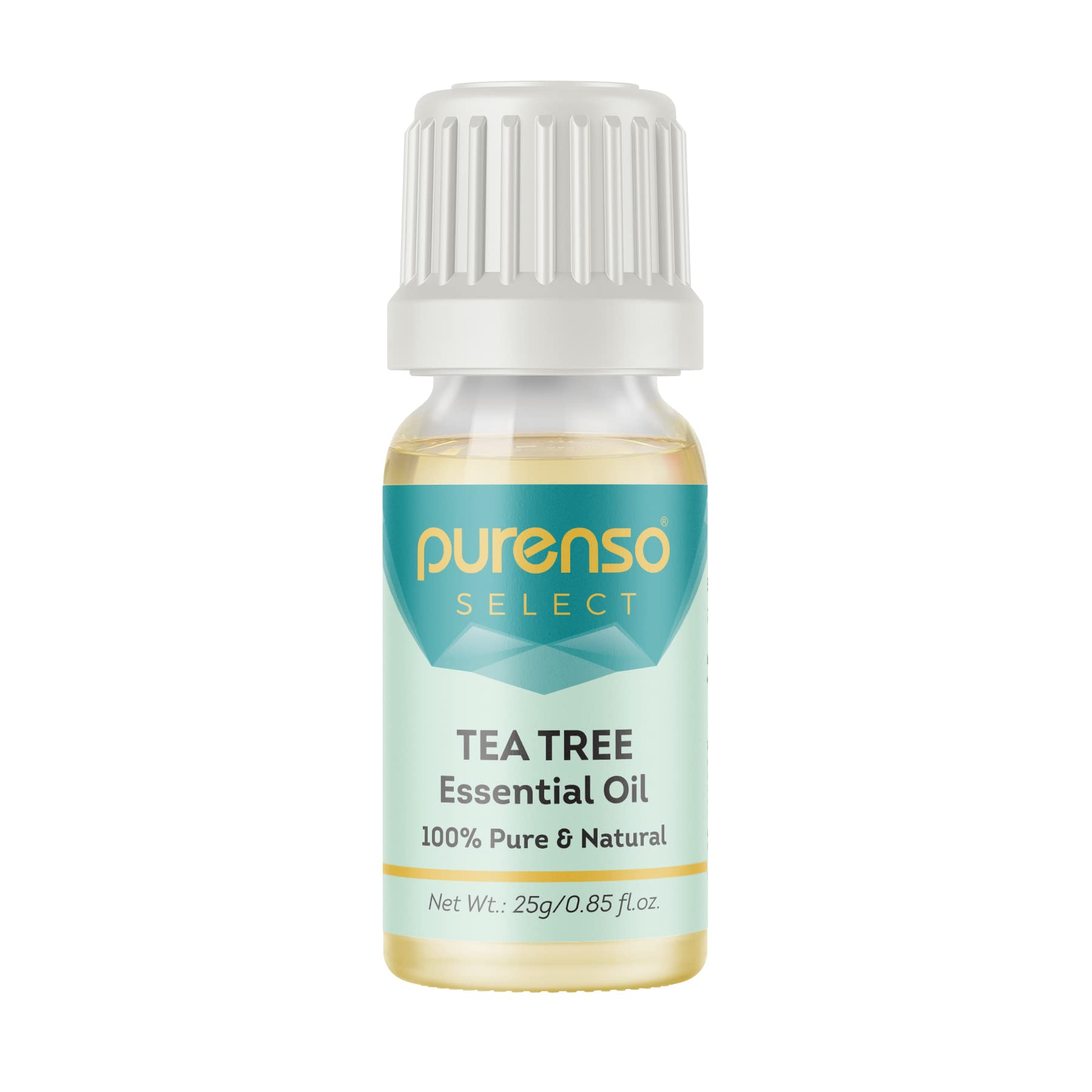 Purenso Select - 100% Pure Tea Tree Essential Oil, 25g | Natural Skin Care, Aromatherapy & Home Cleaning Solution