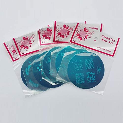 WorldCare® Professional Nail Art Stamping Kit - 10 Image Plates, Scraper & Stamper Tools for Creative Nail Designs | DIY Manicure & Pedicure Stencil Set for Home Salon Use