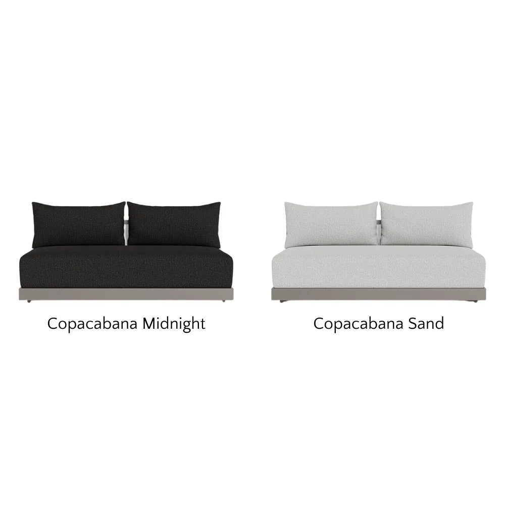 Antigua Outdoor 2-Seat Armless Patio Sofa - Perfect for Poolside, Garden, and Backyard Relaxation