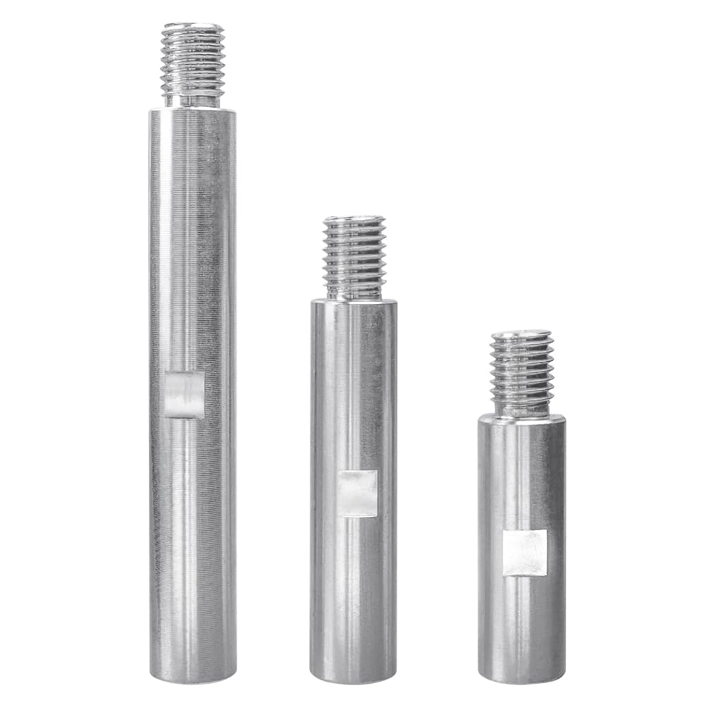 3Pcs Angle Grinder Extension Shaft Set - M14 Thread 2/3/5 Inch Extender Attachments for Rotary Grinders & Car Polishers - Perfect for Hard-to-Reach Areas & Detailing Work