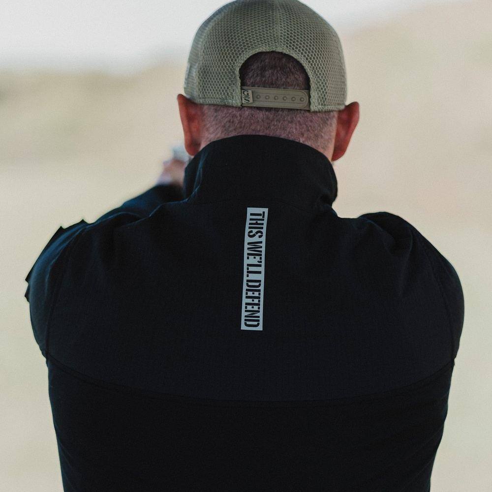 Men's Operator Shirt - Black Tactical Work Shirt for Outdoor Activities, Hiking & Military Style