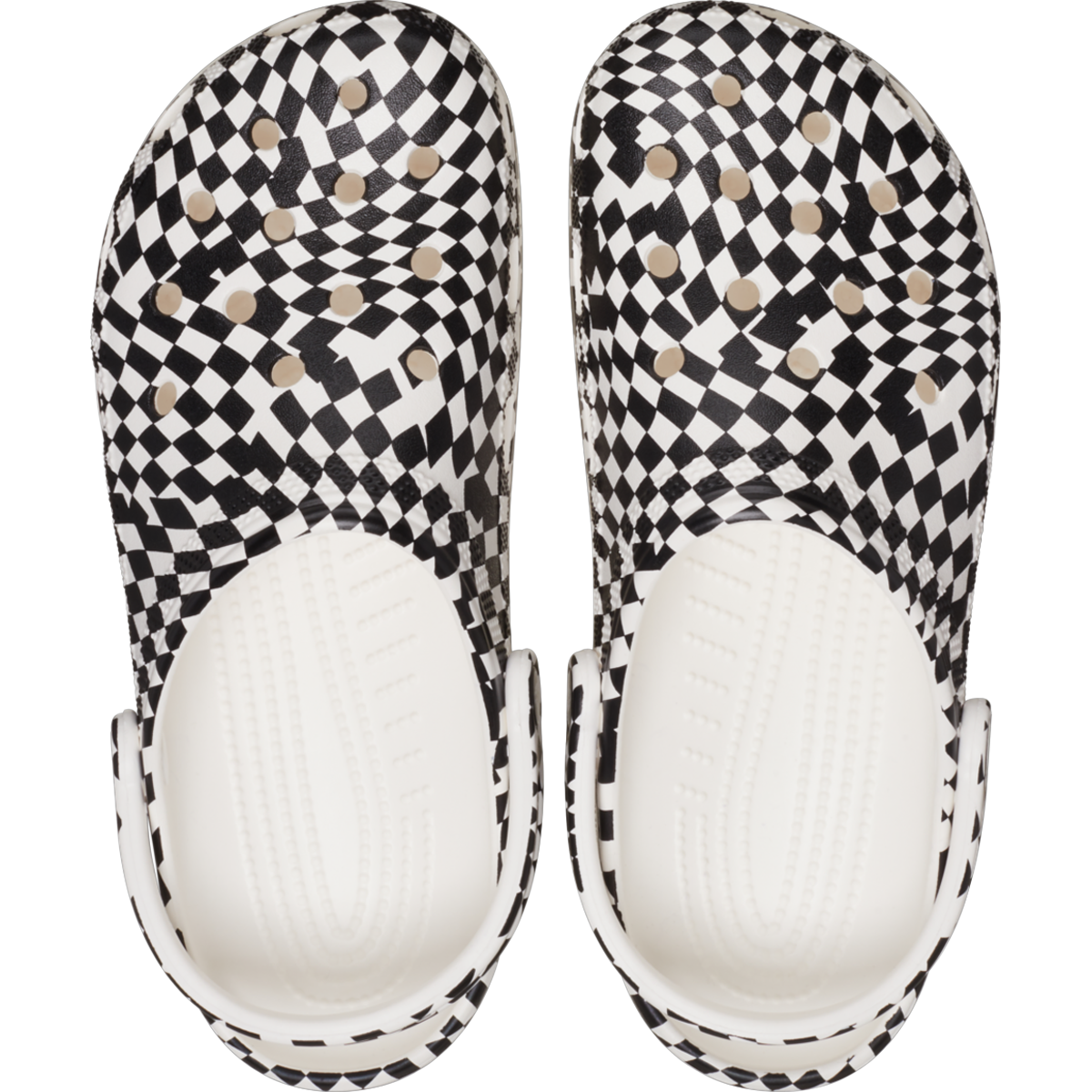 Classic Warped Checker Clog - Comfortable Wooden Clogs for Women & Men - Perfect for Home, Garden, and Casual Wear