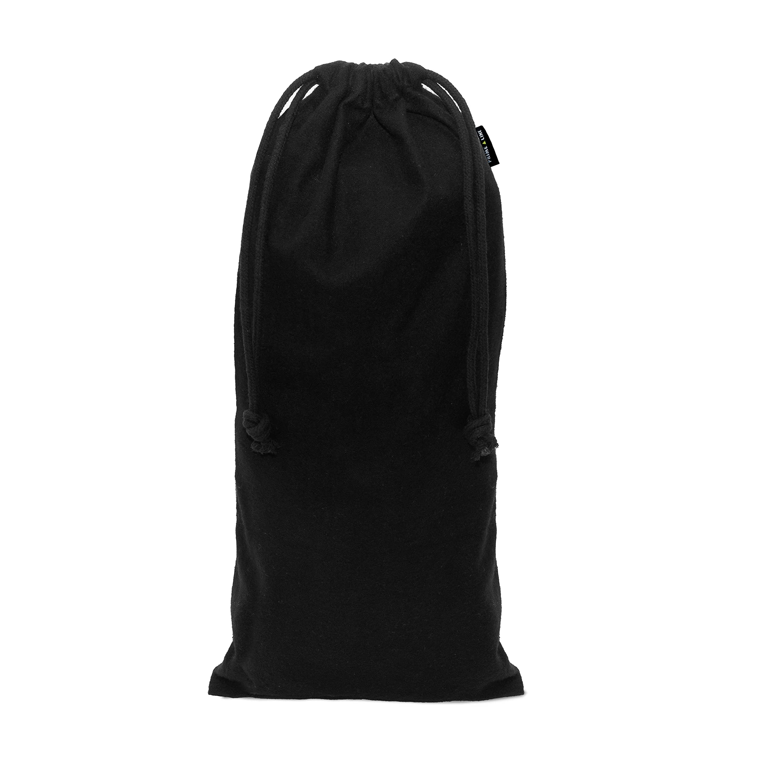 Premium ZENPAC Shoe Dust Bags - 4 Pack Black Flannel Drawstring Pouches (8x17 Inch) for Boots, Sneakers & Luxury Shoes | Washable Cotton Storage Bags for Travel, Luggage & Closet Organization | Dust Protection & Breathable Fabric