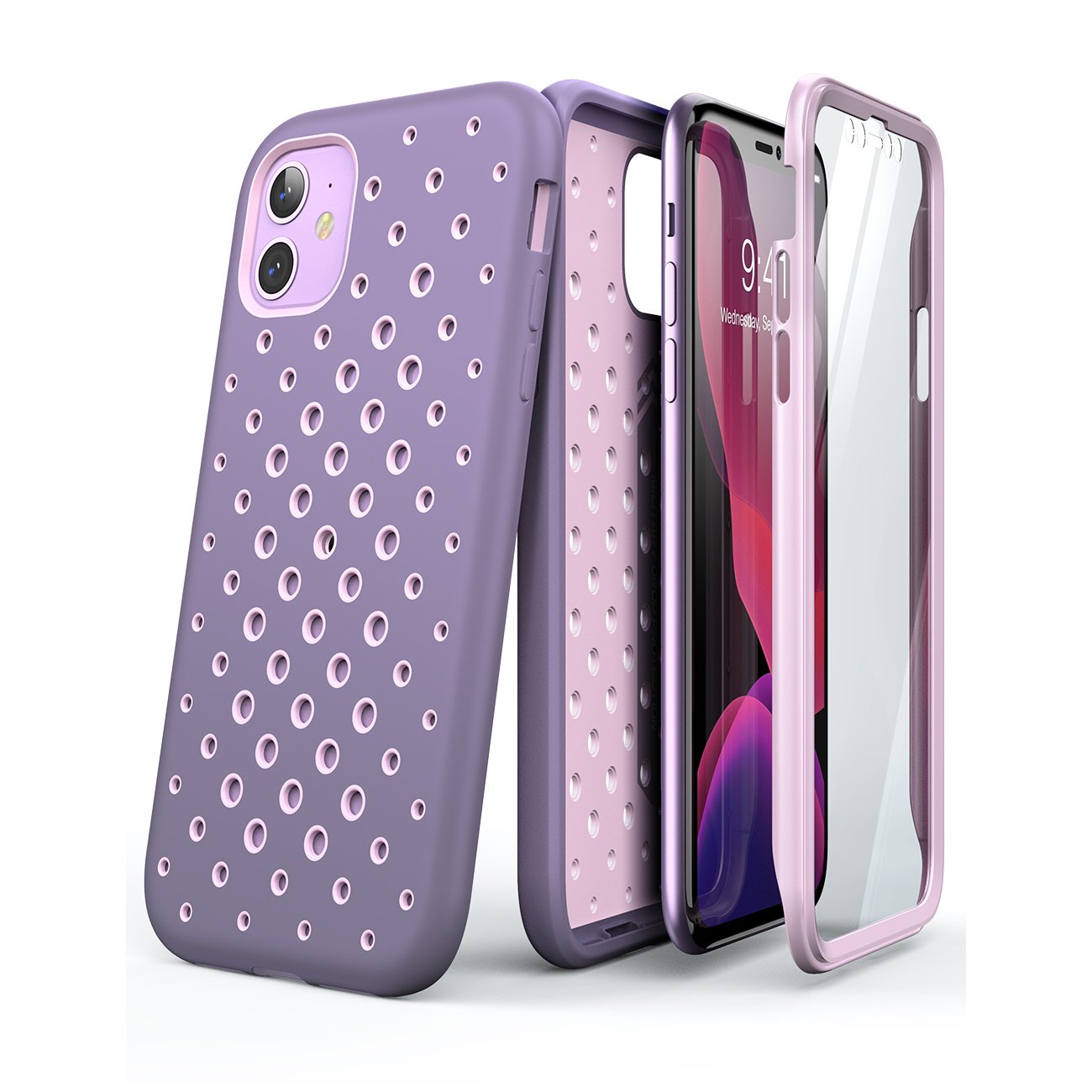 iPhone 11 Case 6.1 Inch - Unicorn Beetle Sport Rugged Protective Cover in Purple | Shockproof & Slim Design for Gym, Running & Outdoor Activities