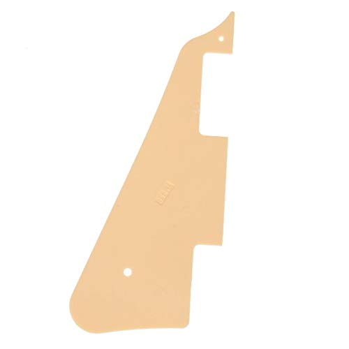 Genuine Cream Single Ply SCRATCHPLATE Pickguard for Les Paul LP Guitar - Perfect Replacement Part for Electric Guitar Maintenance & Upgrade