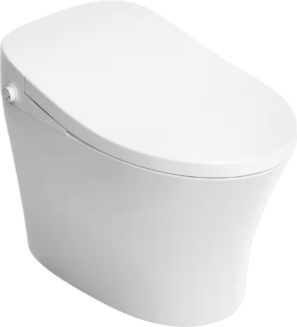 Anzzi TL ST823WH Envo Vail Smart Bidet Toilet - 1.28 GPF Elongated Bowl with Remote Control, Heated Seat & Warm Water Wash - Perfect for Modern Bathrooms & Luxury Homes