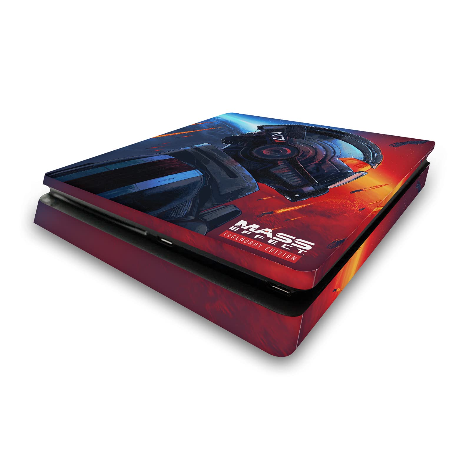 Official EA Bioware Mass Effect N7 Armor Legendary Graphics Matte Vinyl Skin Gaming Sticker Decal Cover Compatible with Sony PlayStation 4 PS4 Slim Console - Perfect for Gaming Enthusiasts & Collectors