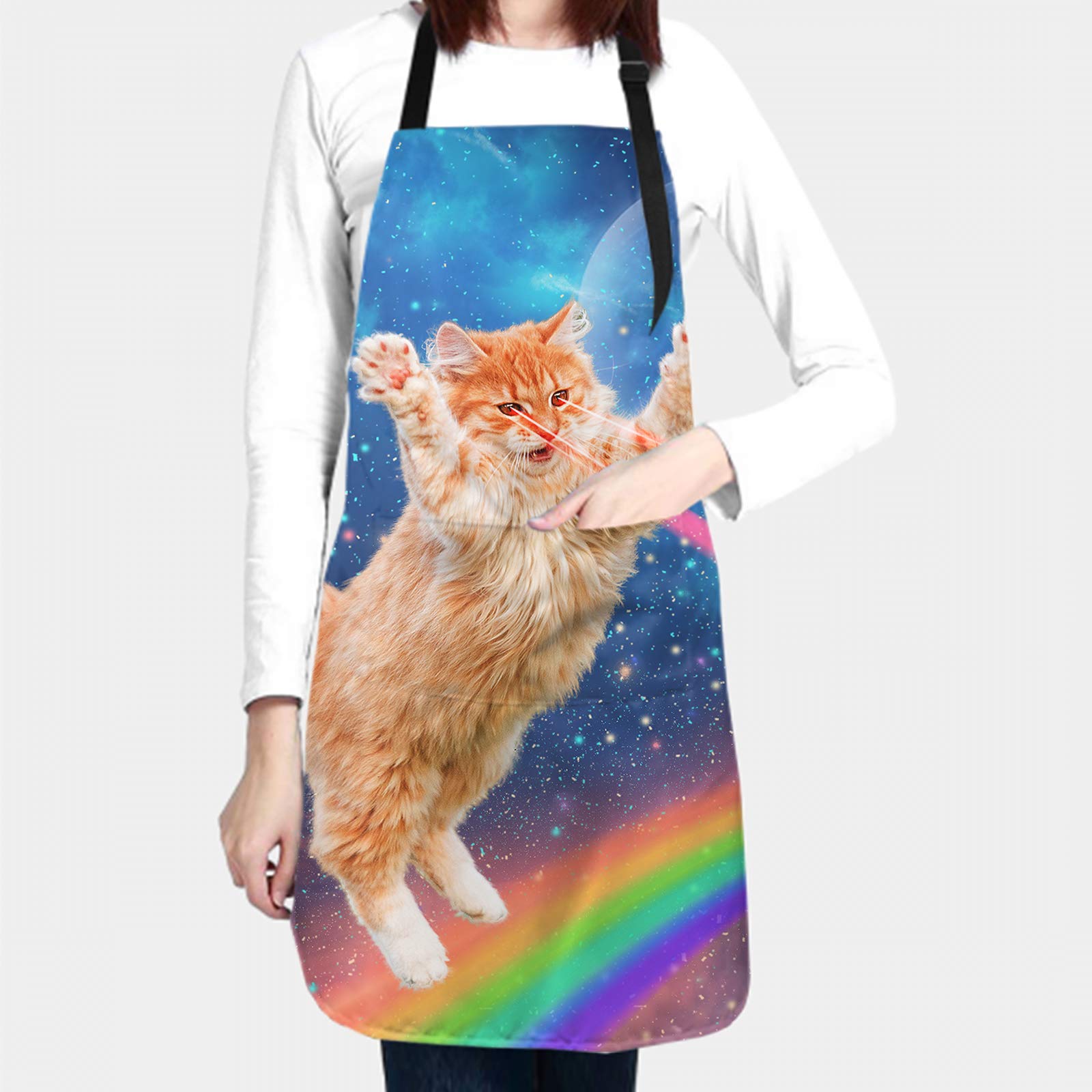 Funny Apron with Pockets - Kitchen, Baking, BBQ, Cooking, Painting & Gardening Apron for Adults - Perfect for Cooking, Baking, Grilling, Crafting & DIY Projects