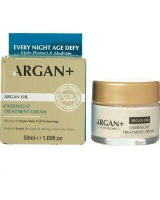 Argan+ Overnight Treatment Cream - Deep Hydrating & Repairing Hair Mask for Dry, Damaged Hair - Perfect for Nighttime Hair Care Routine