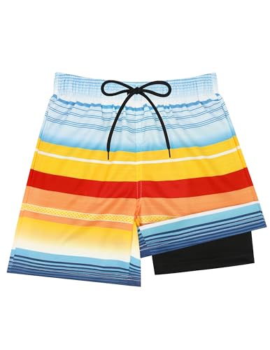 Blue Red Orange Stripes