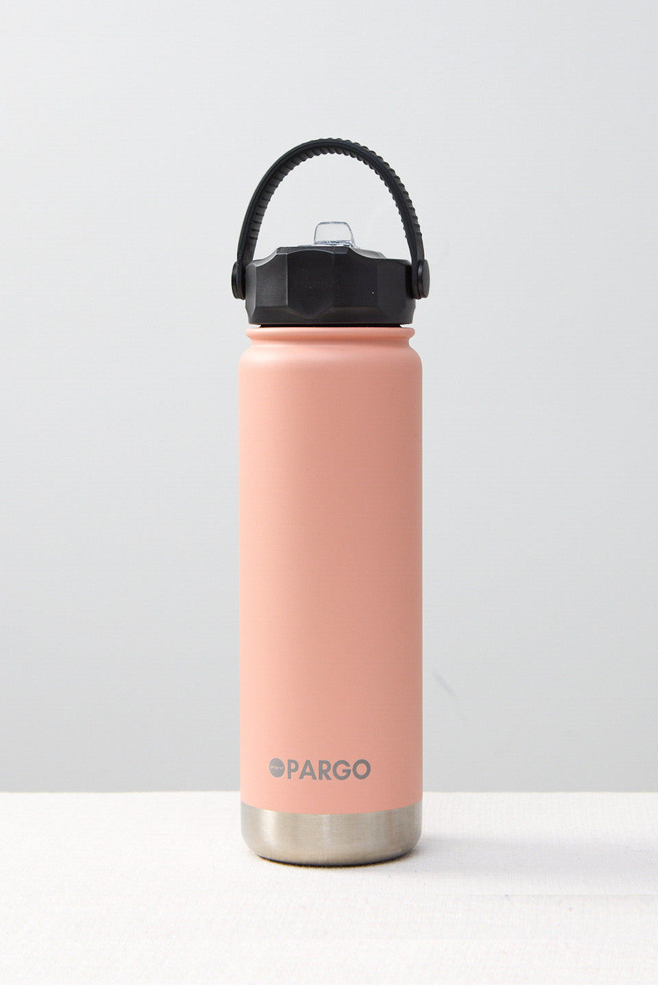 Insulated Coral Pink 750ml Stainless Steel Water Bottle with Straw Lid - Leakproof & BPA Free - Perfect for Gym, Hiking, Travel & Office Use