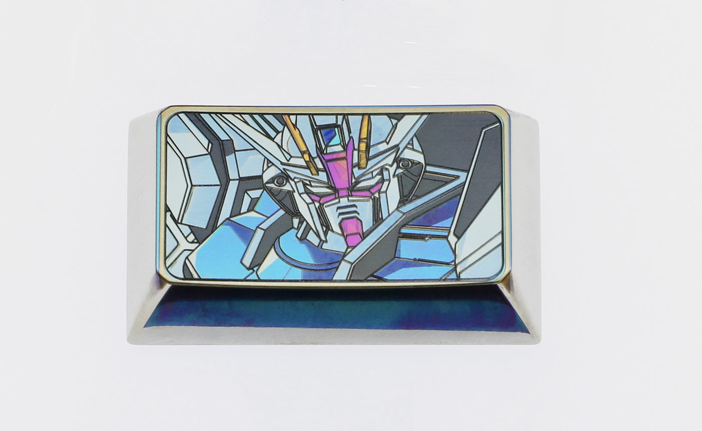 Premium Titanium Alloy GUNDAM Mobile Wrench Keycap - Mechanical Keyboard Artisan Decoration for Gamers & Anime Fans (Perfect for Custom Keyboards, Gift for Gundam Enthusiasts)