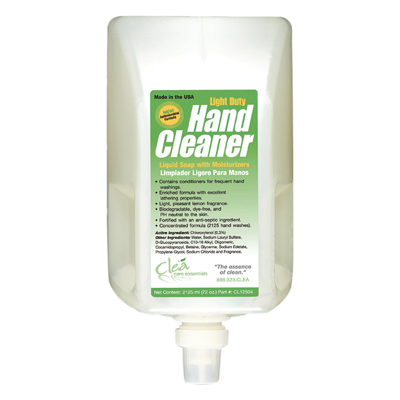Cleá All Purpose Nature Grit Hand Cleaner 2125ml (4 Pack) - Heavy Duty Hand Soap for Mechanics, Gardeners & Outdoor Workers