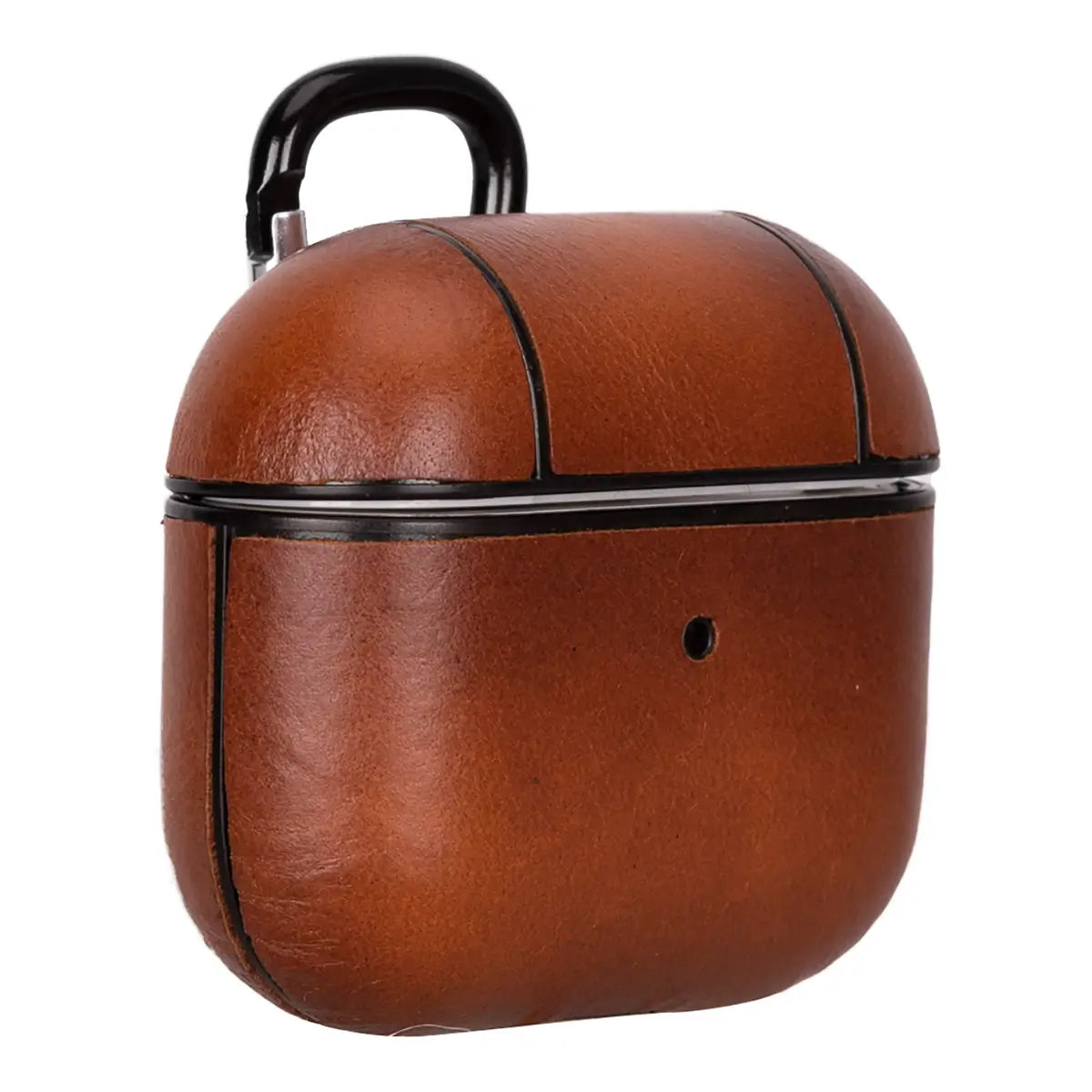 Premium Burnished Tan Leather Case for AirPods 3 - Protective Cover with Secure Fit - Perfect for Travel, Work & Everyday Use