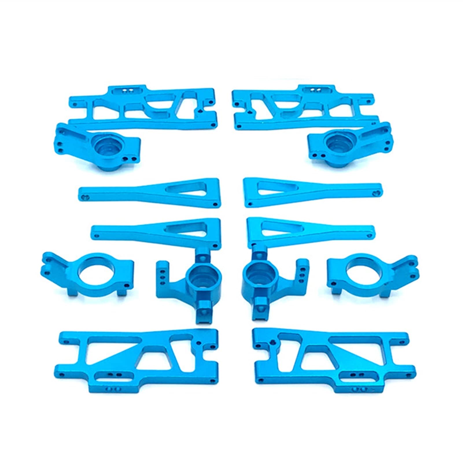Upgrade Swing Arm Steering Cup Kit for WLtoys 12402-A 12402A 12402 12404 12409 1/12 Scale RC Car Parts - Blue | Replacement Accessories for Off-Road Racing & RC Car Maintenance