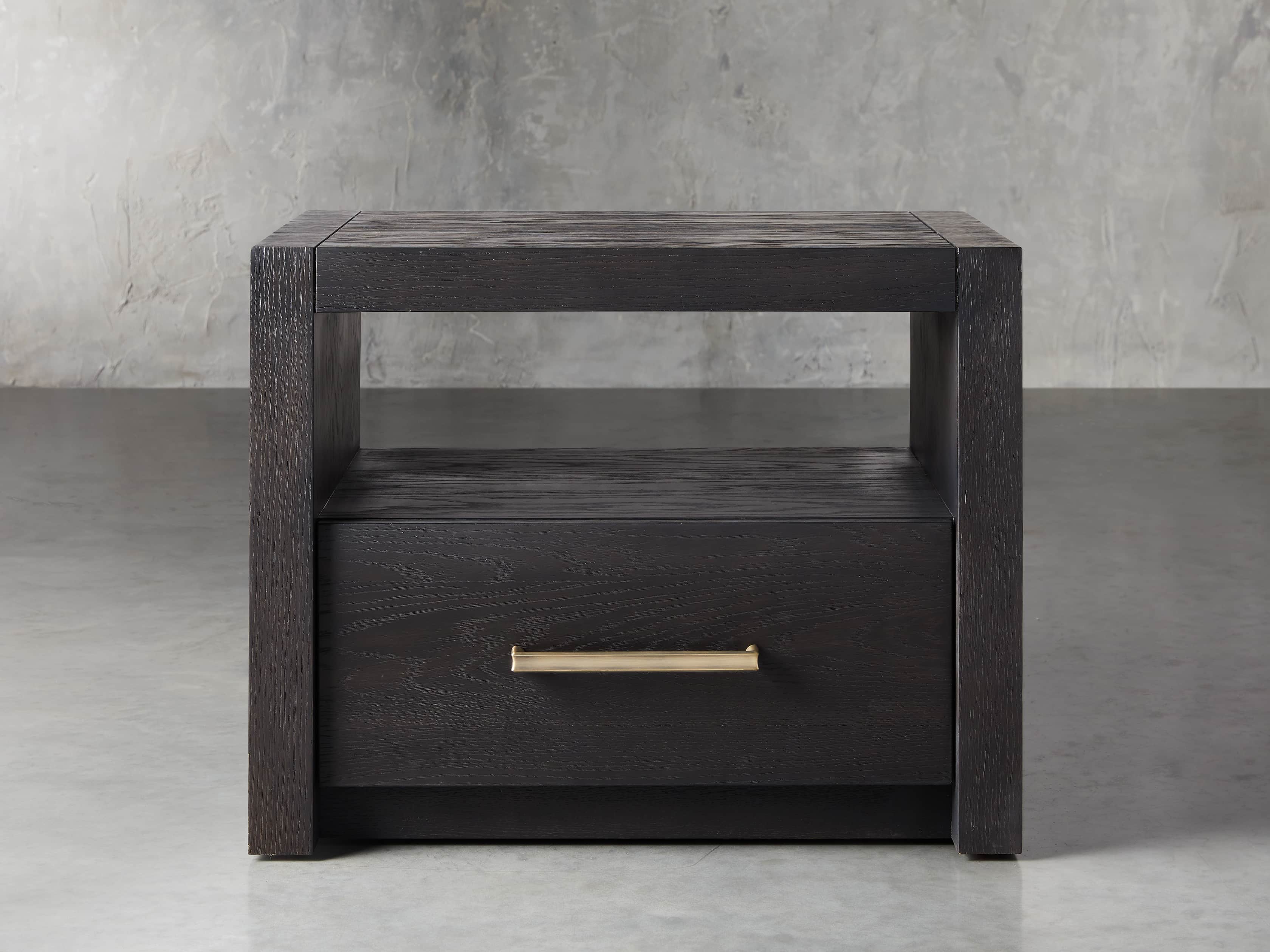 Modern Boho Nightstand with Open Shelf - Stylish Bedside Table for Small Spaces, Perfect for Bedrooms, Living Rooms & Dorm Rooms