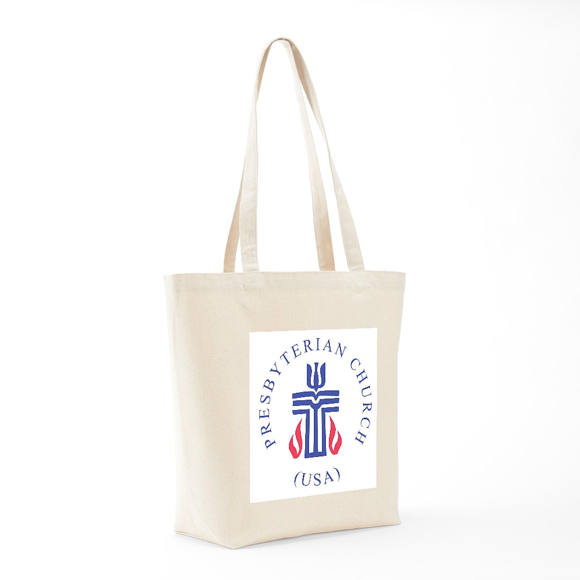 Springfield Presbyterian Church Tote Bag - Natural Canvas Reusable Shopping Bag for Groceries, Beach & Everyday Use