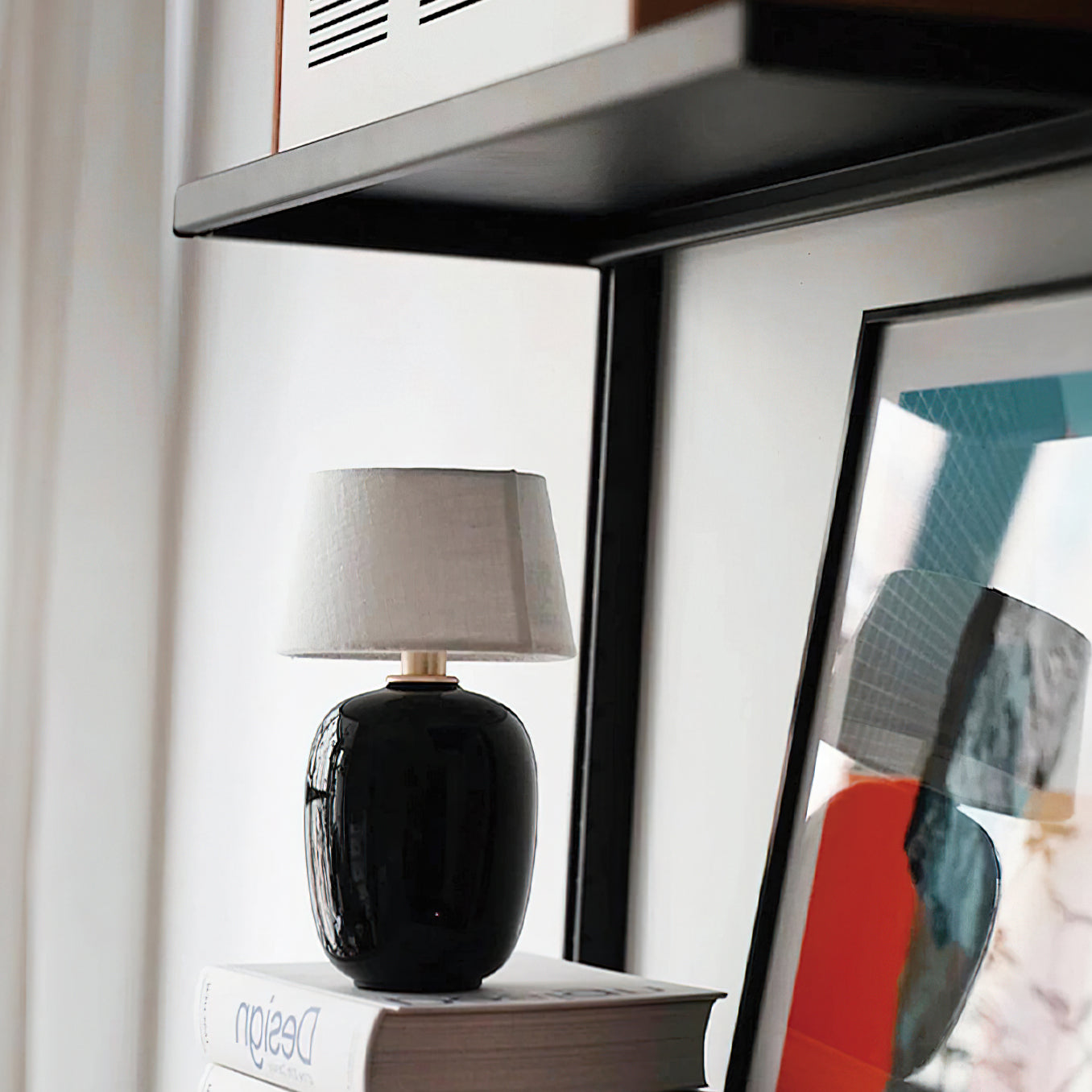 Como Petite Table Lamp - Modern Small Nightstand Lamp for Bedroom, Living Room, Office - Soft Warm White Light, Touch Control, USB Charging - Perfect for Reading, Relaxing & Home Decor
