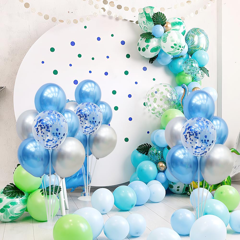 4-Piece Balloon Stand Kit with Base - Balloon Sticks, Arch Stand & Centerpiece Holder for Table & Floor - Perfect for Birthday Party Decorations, Baby Showers & Wedding Events