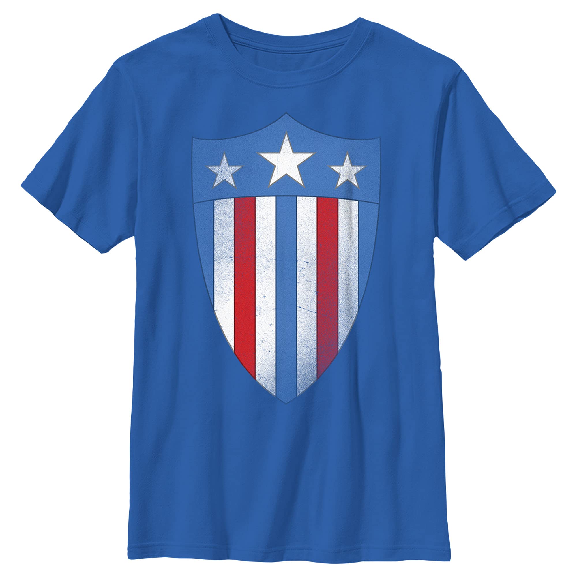 Marvel Avengers Captain America USO Shield Boys' T-Shirt - Superhero Costume & Casual Wear for Kids
