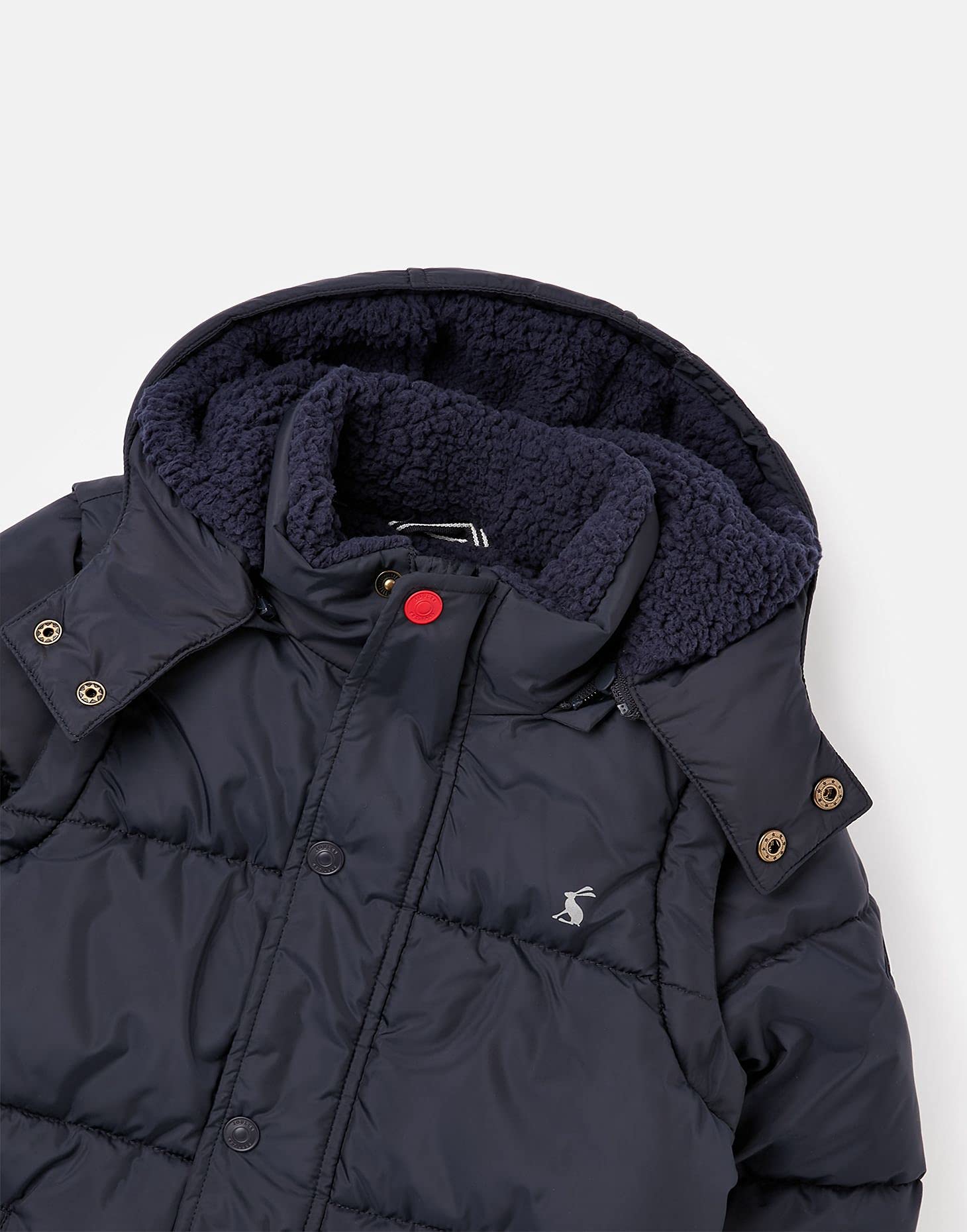 Joules Boys' Raincoat - Waterproof Kids Jacket with Hood for Outdoor Play, School & Rainy Day Adventures