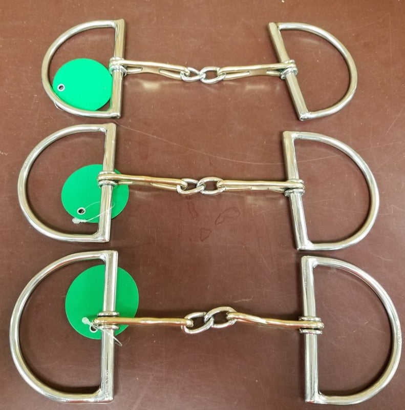 Custom Made Stainless Steel Tear Drop Dee Ring Snaffle Bit for Horses - Perfect for Dressage, Training & Western Riding