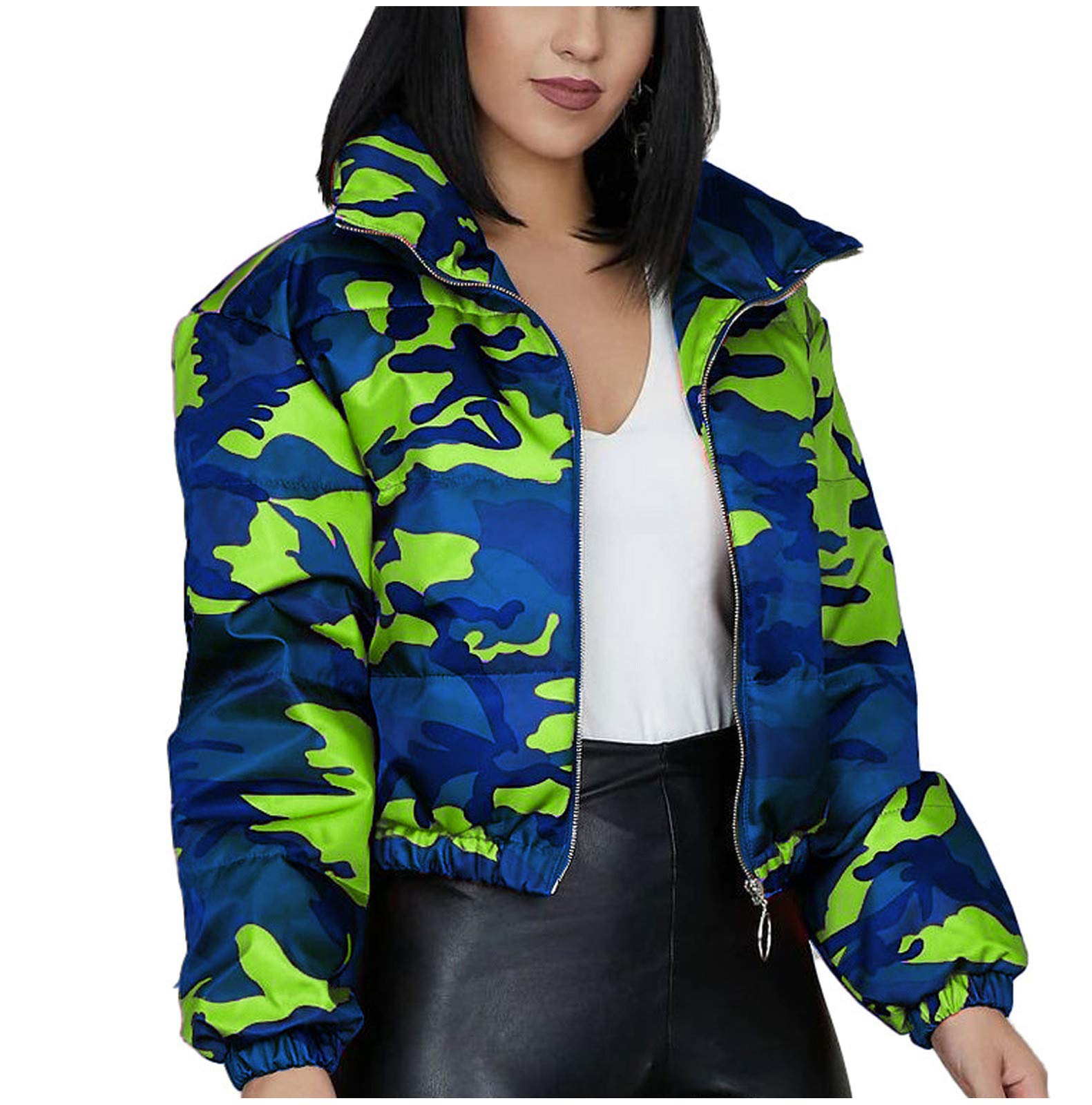 Men's Long Sleeve Camouflage Down Jacket - Waterproof Winter Coat with Hood & Pockets | Warm Insulated Parka for Snowboarding, Hunting & Outdoor Activities