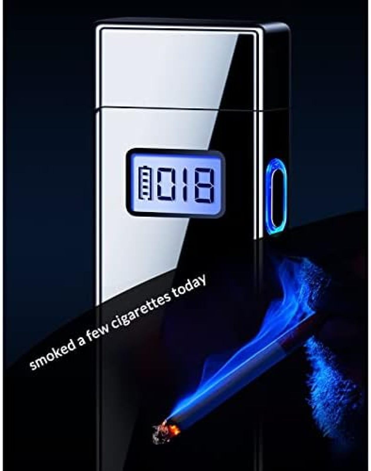 USB Rechargeable Electric Arc Lighter - Windproof & Flameless Plasma Lighter with Battery Indicator for Camping, BBQ, Outdoor Adventures | Bonny369