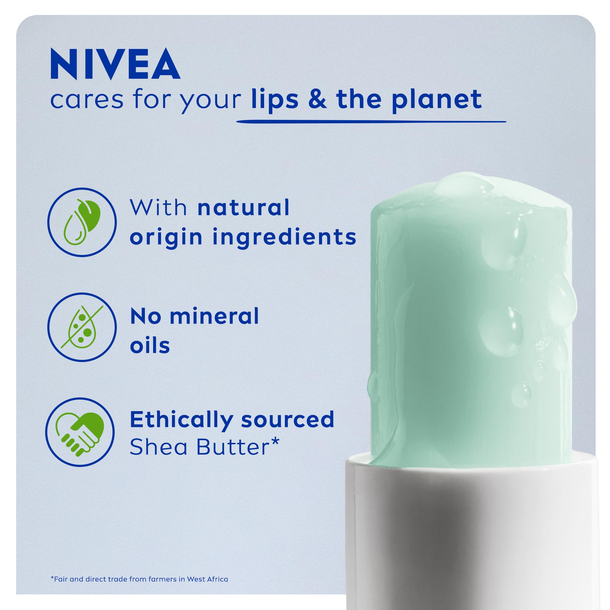 NIVEA 2in1 Aloe Vera Lip Scrub & Balm (4.8g) - Exfoliating Lip Care with Vitamin E for Soft Lips | Gentle Hydration, No Wipe Needed | Perfect for Dry Lips, Night Care & Makeup Prep