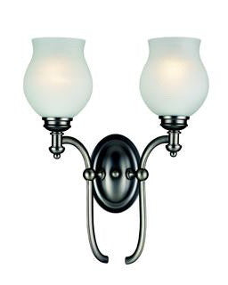 Hollywood Collection Two Light Wall Sconce - Antique Pewter Finish by Z Lite Lighting 301 2S AP | Perfect for Bedroom, Living Room & Hallway Lighting Decor