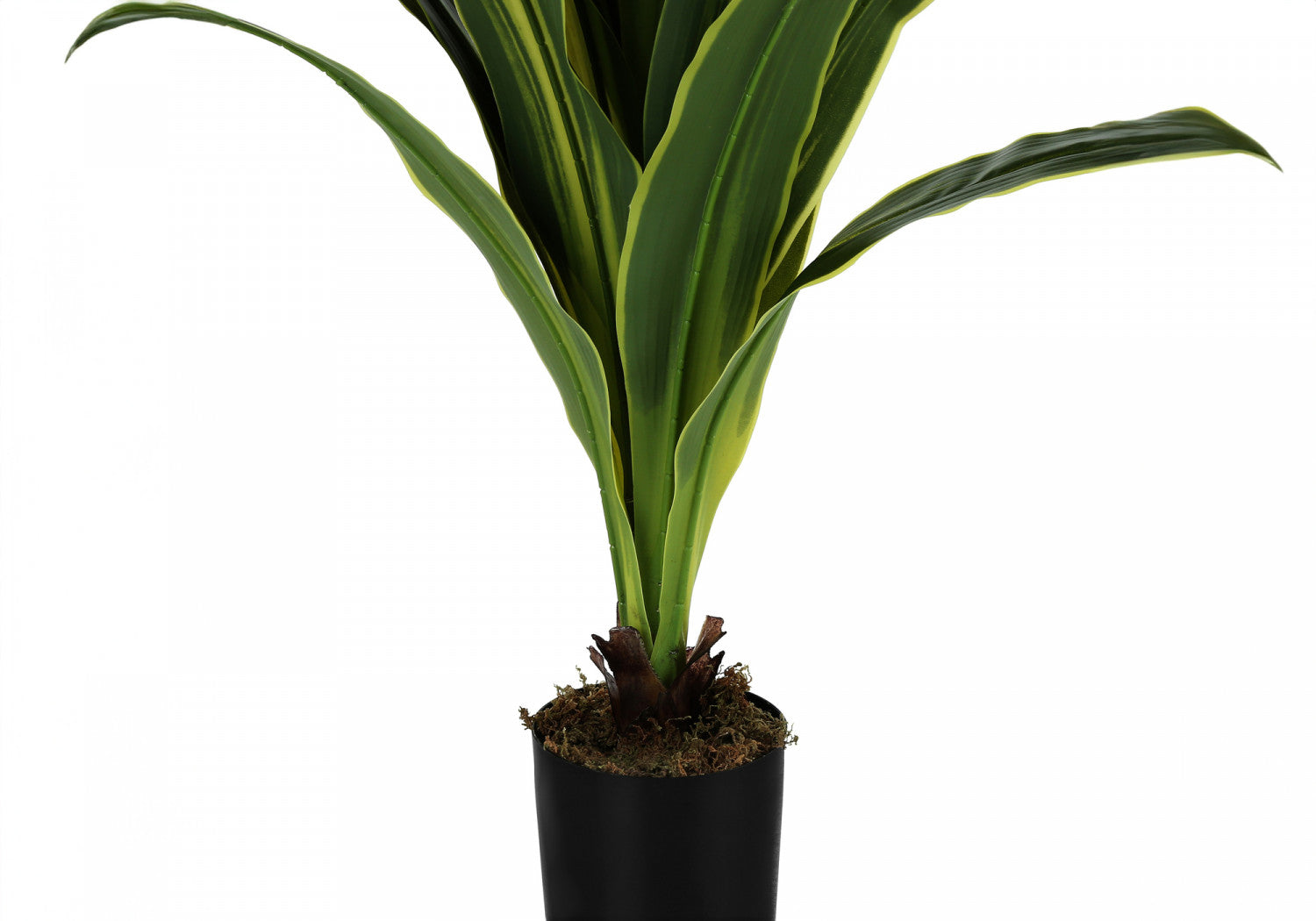 47 Inch Dracaena Tree in 5 Inch Black Pot - Realistic Artificial Green Plant for Home, Office, and Indoor Decor