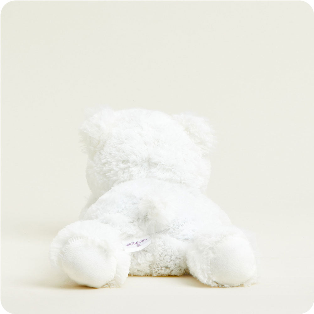 White Bear Warmies - Soft Plush Microwaveable Heating Pad for Kids & Adults - Perfect for Relaxation, Stress Relief & Pain Comfort - Ideal for Cold Weather, Cramps & Aches