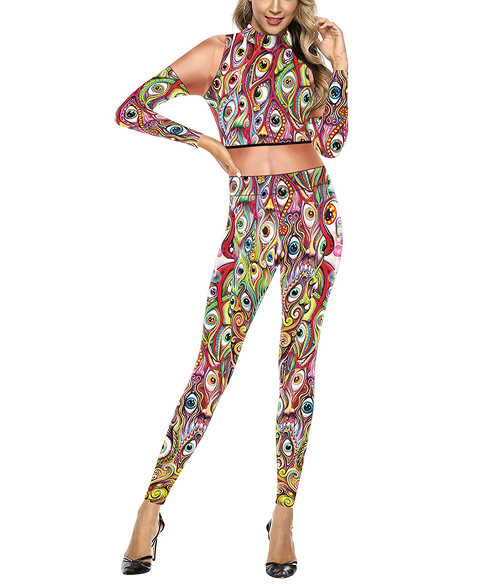 Funny Women's Halloween Cat Costume Jumpsuit - Sexy Cosplay Bodysuit for Parties, Cosplay & Halloween Events - Perfect for Halloween Parties, Cosplay Events & Themed Nights