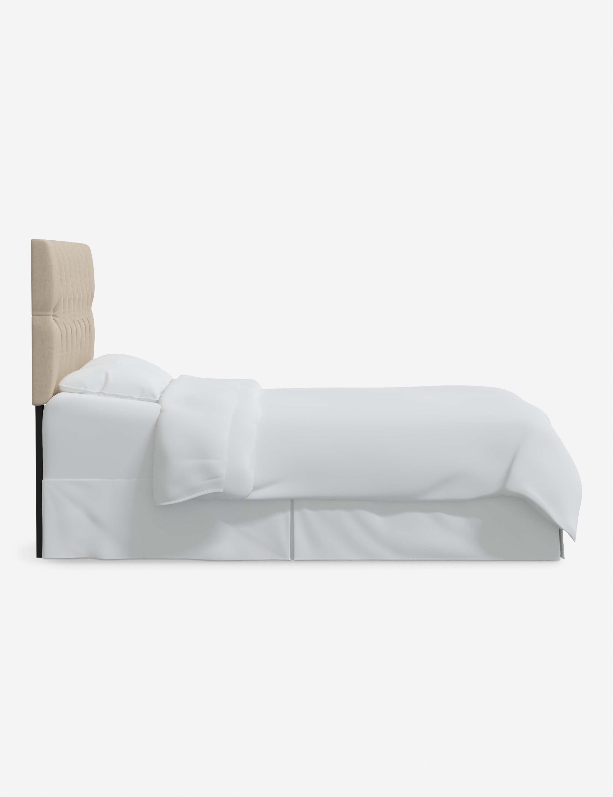 Stylish Aliyah Upholstered Headboard - Queen Size Bed Frame with Nailhead Trim - Perfect for Master Bedroom, Guest Room & Home Decor